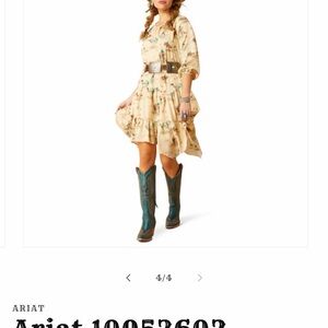 Ariat woman handkerchief dress in a XL -NWT.